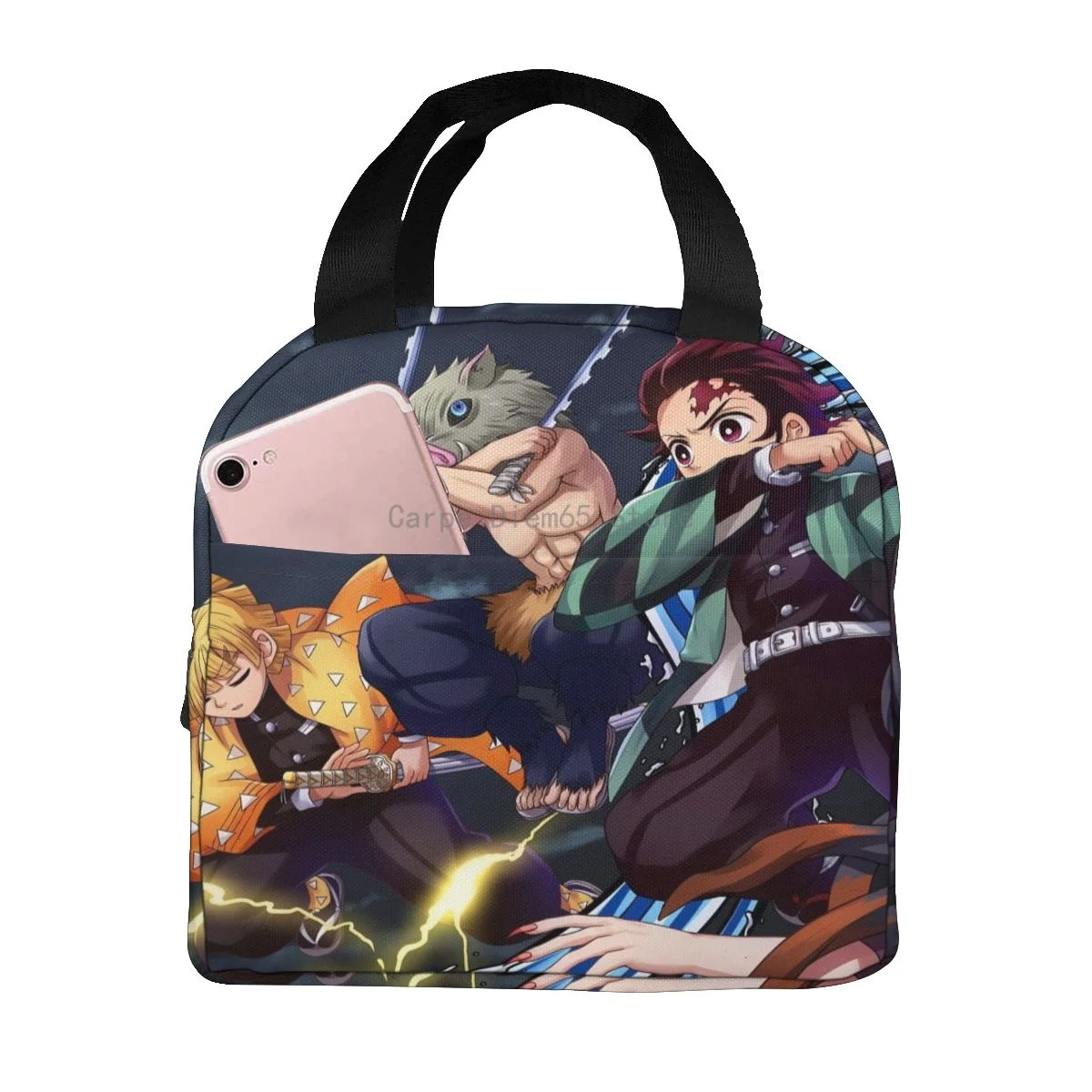 

Demon Slayer Anime HD Wallpapers Portable Insulated Lunch Bag
