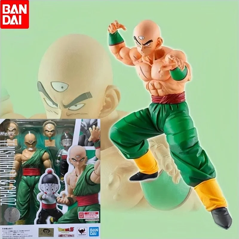 

Bandai подлинный драконий жемчуг Z аниме Shf Tien Shinhan Chiaotzu экшн-фигурки коллекционная модель серии душ крутые игрушки детские игрушки