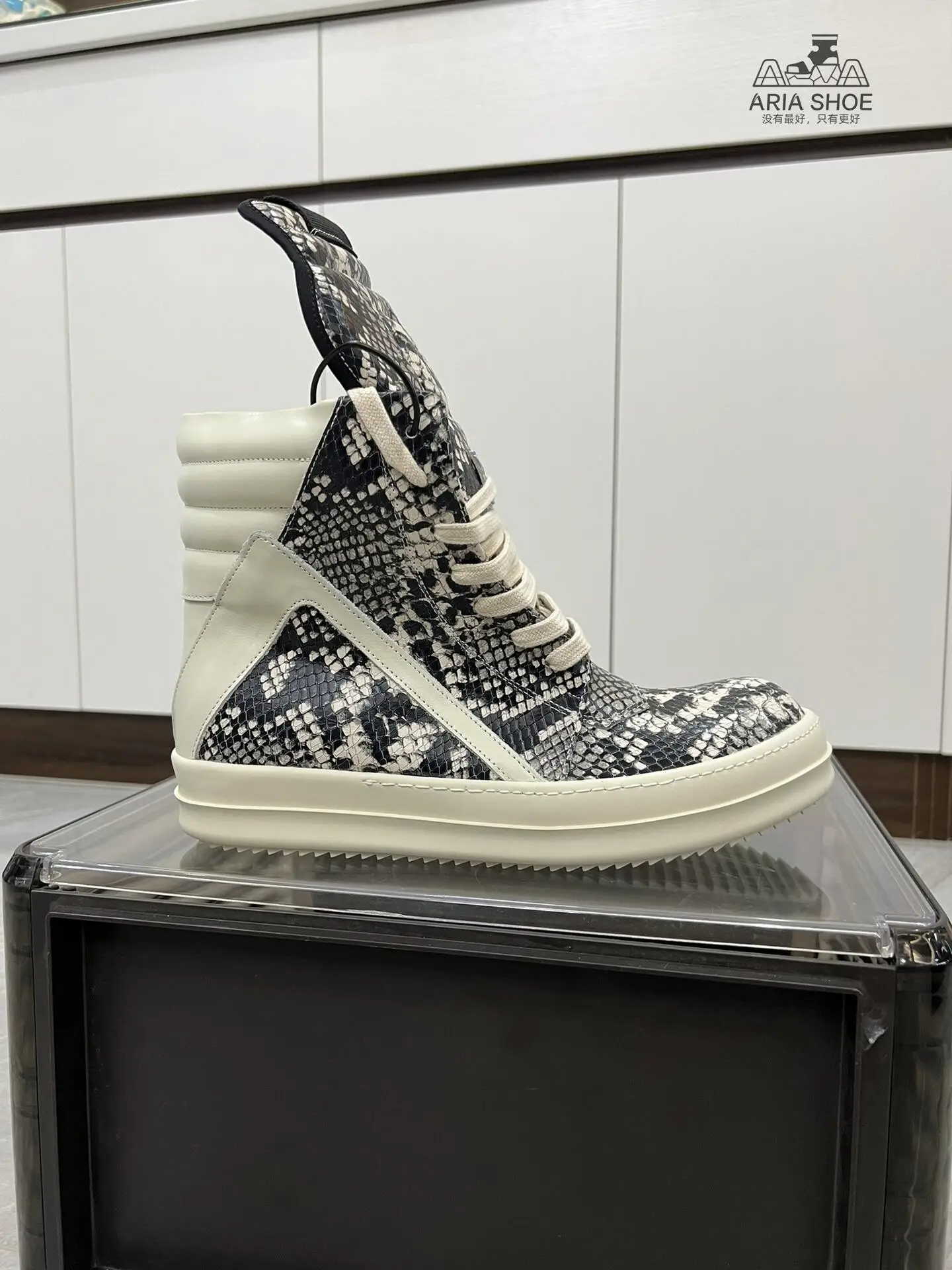 Ricks Высококачественная дизайнерская кожаная обувь Geobasket из питона мужские