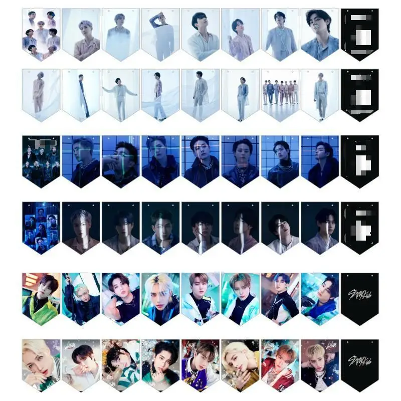

KPOP bangtan boys stray kids Art Picture Canvas Hanging Flag Painting Photo Photo Fashion Wall Decoration Painting Gifts SUGA JK