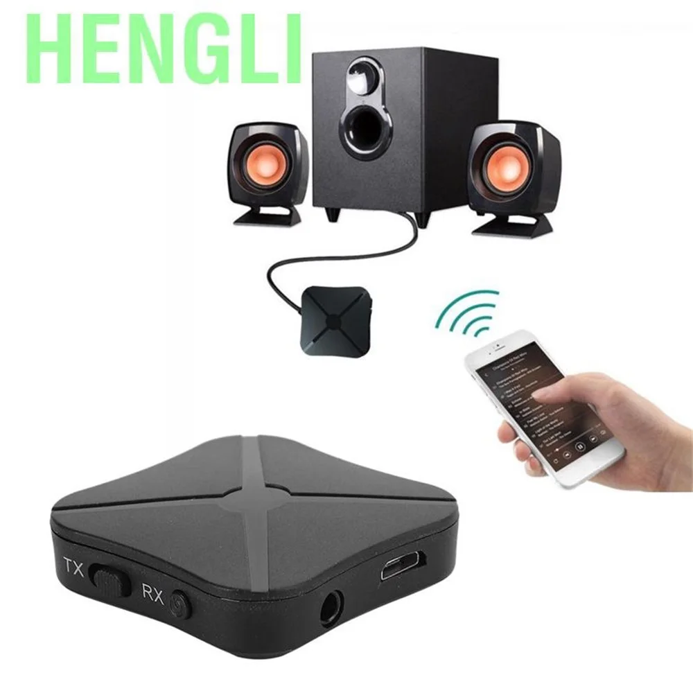 

2 IN 1 Real Stereo Bluetooth -compatible 4.2 Receiver Transmitter Bluetooth Wireless Adapter Audio With 3.5MM AUX For TV MP3 PC