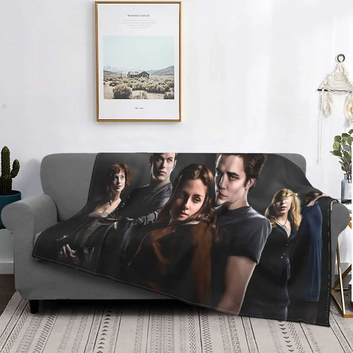 

Vampire The Twilight Saga Blankets Sofa Cover Coral Fleece Plush Winter Movie 3D Thin Throw Blankets for Bedding Car Bedspread