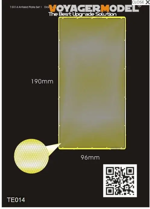 Противоскользящая пластина tevoyager 014, набор 1, Алмазный Узор 1,8*0,9, сборка Противоскользящая пластина tevoyager 014, набор 1, Алмазный Узор 1,8*0,9, сборка