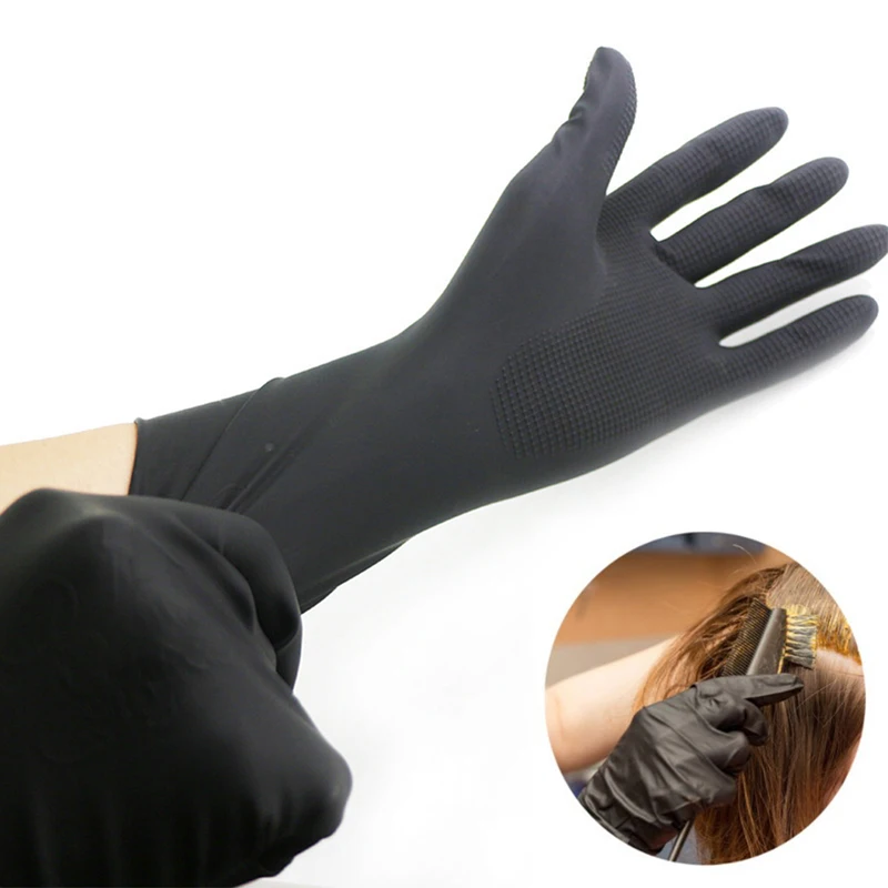 Ing Gloves Barber Thicker Rubber Gloves Hair Styling Tools Salon Accessories
