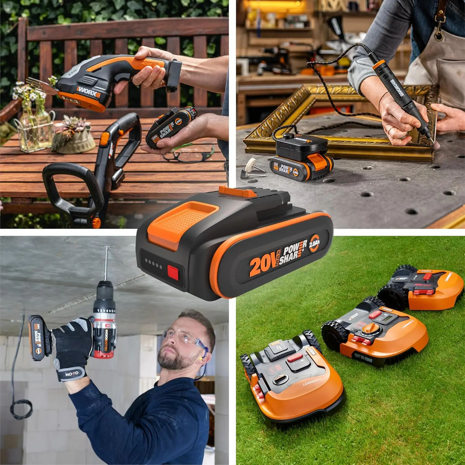 Оригинальный сменный аккумулятор 20 В 8000 мАч для Worx WA3014 WA3551 WG630 WG629 WX372 WX390 WX394 WX550 WX858, аккумулятор для электроинструментов (art.: 3920d282a5ead) - 3920d282a5ead