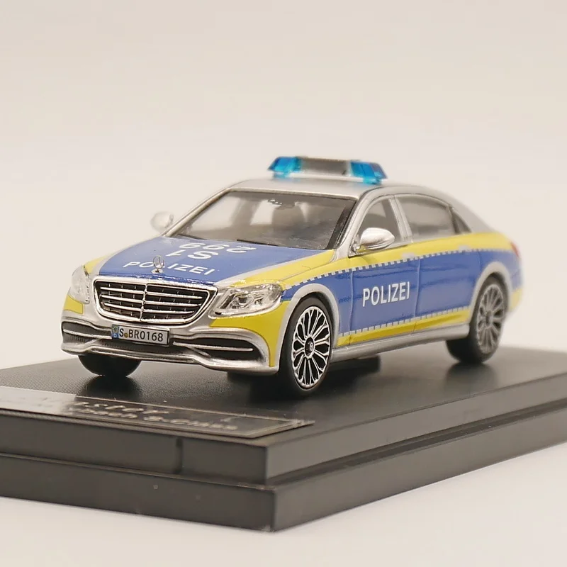 

Master 1:64 BENZ S560 немецкий полицейский автомобиль, модель игрушечного автомобиля из сплава