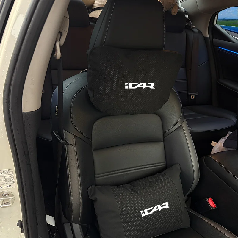 Фото Для Chery iCAR 03 V23 ik122t Pro Dog JAECOO 6 J6 Pro Комплект кузова интерьерные аксессуары Автомобильный подголовник Подушка для шеи Подушка для талии 2025 №4