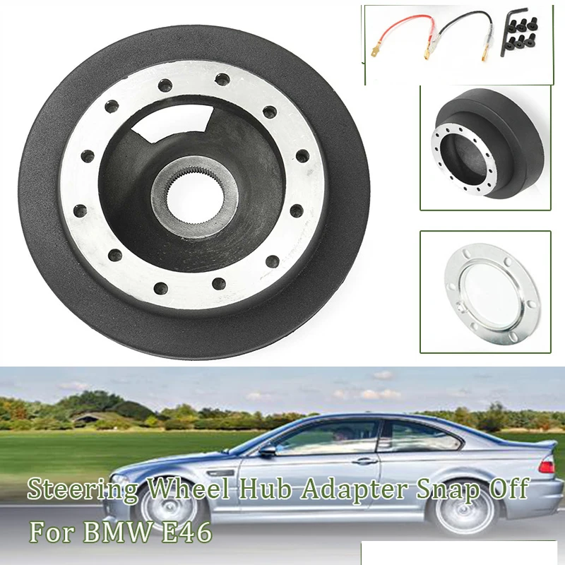 

20mm Steering Wheel Hub Adapter Snap Off Boss Kit Quick Release Set For BMW E46 For MOMO OMP Car Tire Accessories