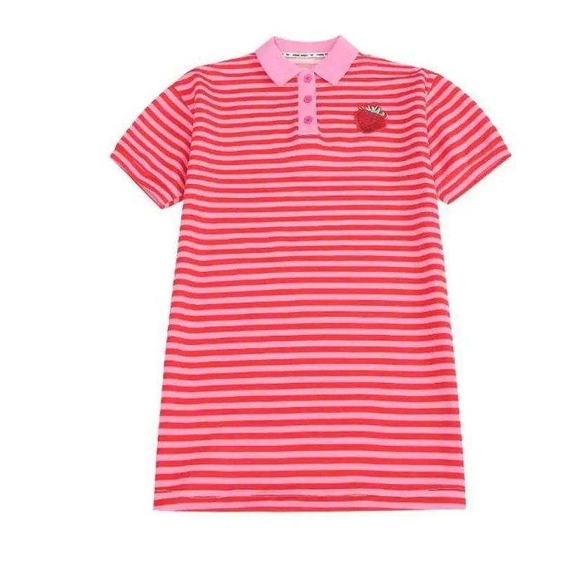 

Girls Red Striped Casual Dresses T Shirt Dress Clothing Short Sleeve Clothes