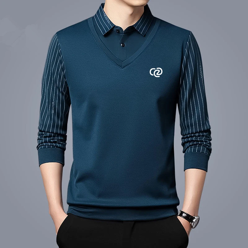 Autumn Golf Wear Men Long Sleeve Top Men's Golf Clothing Golf Shirts for Men's Clothing Polyester Fashion Casual Shirts