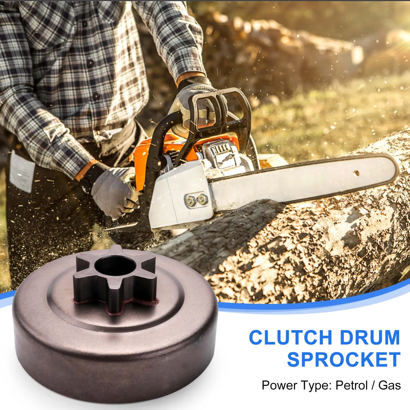 Шайба барабана сцепления 3/8 6T звездочка комплект E-Clip для бензопилы Stihl 017 018 021 023 025