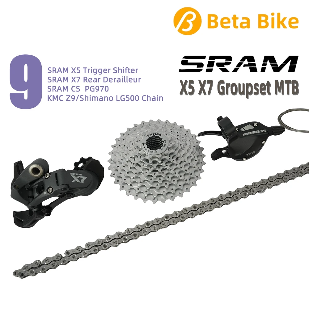 Складной задний переключатель передач SRAM x5 x7 1x9 9 В для горного велосипеда PG 970