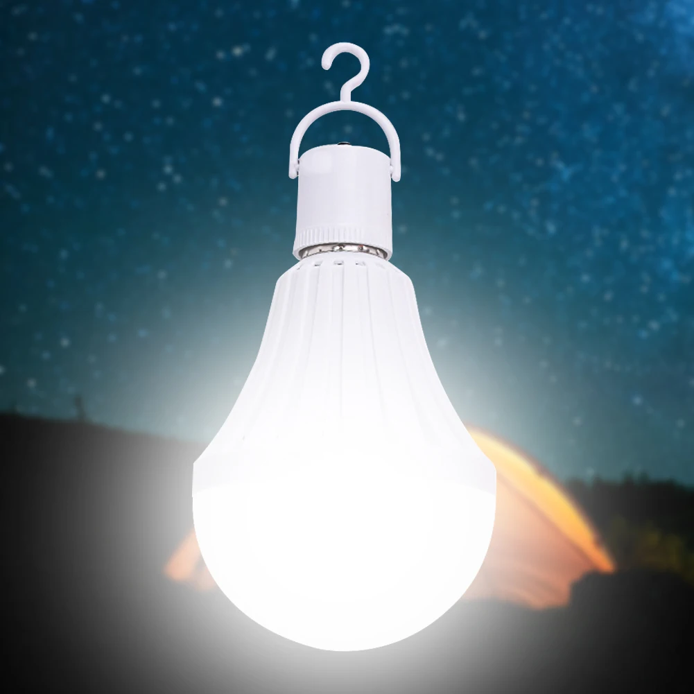 

5/7/9/12W Emergency Bulb Light Rechargeable E27 Camping Lantern Bulb Energy Saving Environmentally Outdoor Accessories