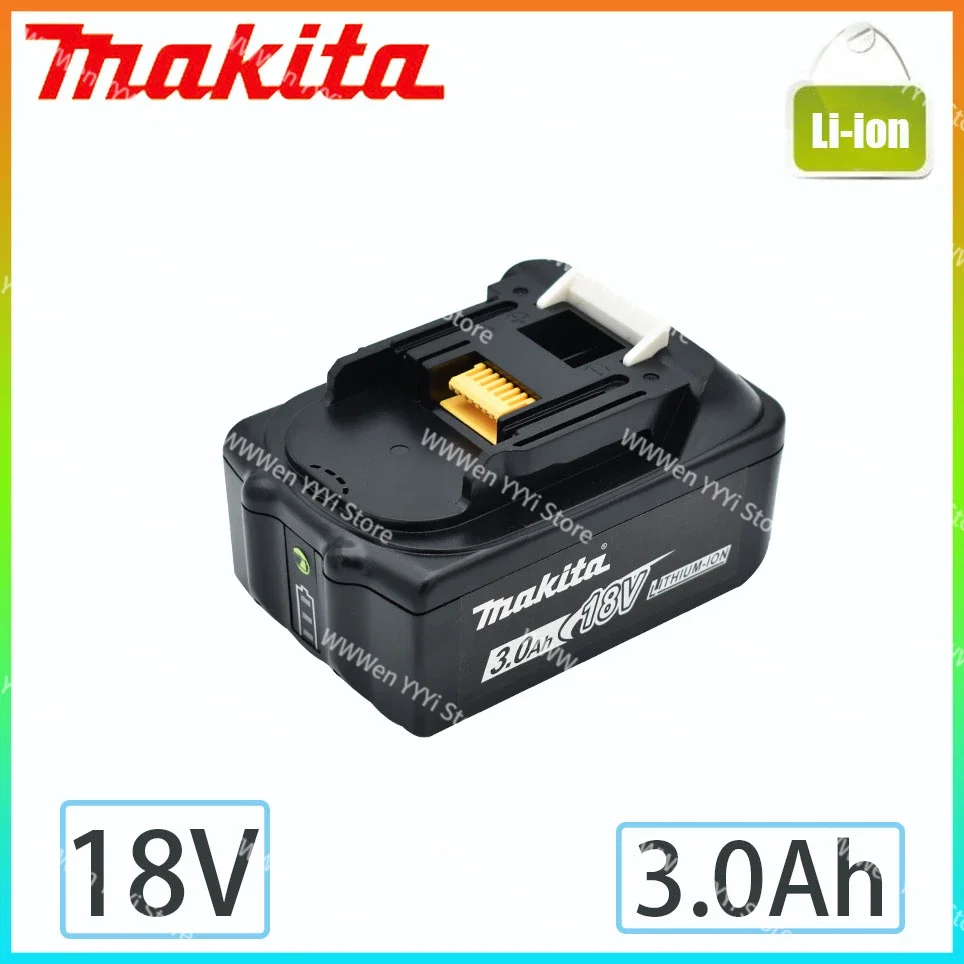 

3.0Ah 18V Original Makita 3000mAh BL1830 BL1815 BL1860 BL1840 194205-3 Rechargeable Li-IonBattery Replaceable Power Tool Battery