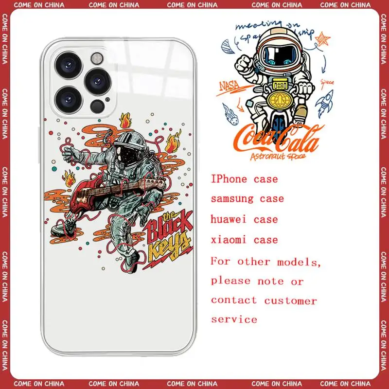 

Space Astronaut Phone Case Fundas Shell Cover For Mobile Phone For Iphone Se 5 6 6 S 7 8 Plus Xr X Xs Max 11 12 13 Mini Pro Max