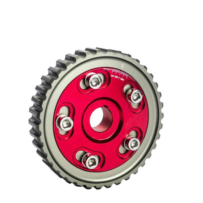 

Adjustable Cam Gears Pulley Timing Gear for Honda Civic D15 D16 SOHC D-SERIES 88-00 Del Sol 93-97 Red