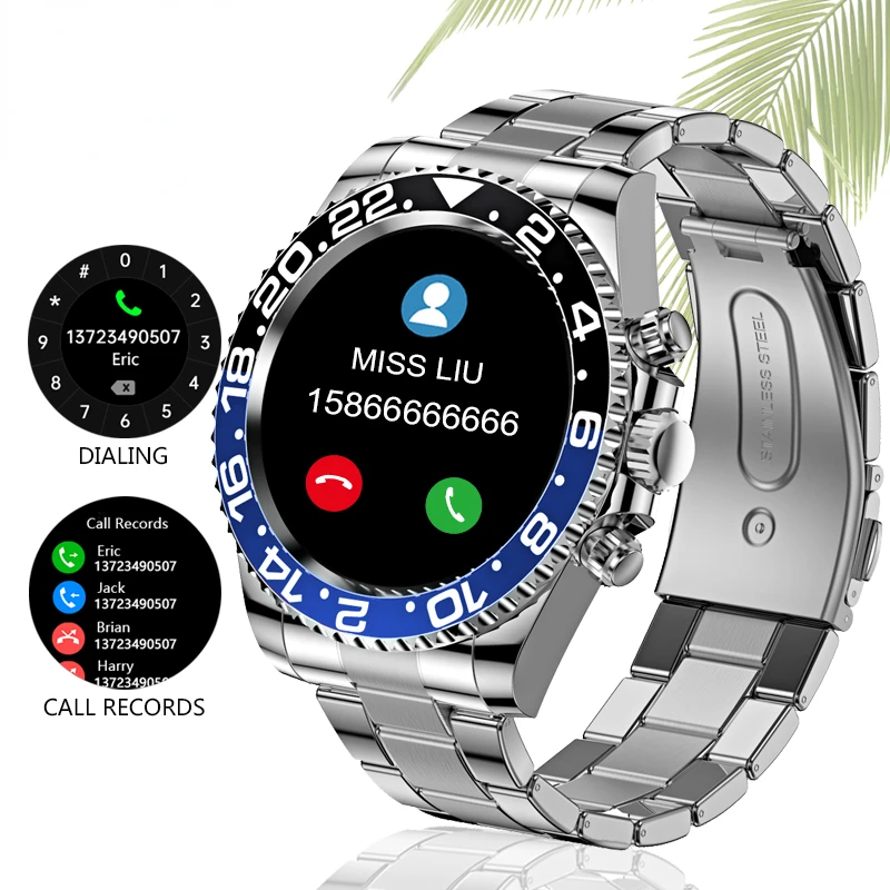 

Rollstimi 2022 Smart Watch Mens Full Touch Screen Luxury Fitness IP68 Bluetooth Call Smart Bracelet For Xiaomi Phone Android ios