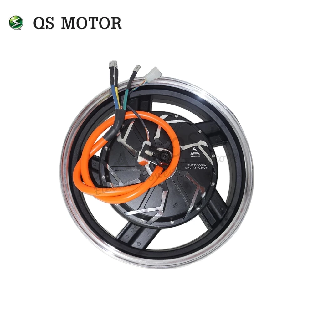 

QS Motor 17*3.5inch 5000W 260 45H V3/V4 Big Slot BLDC Electric Scooter Motorcycle in Wheel Hub Motor New Update