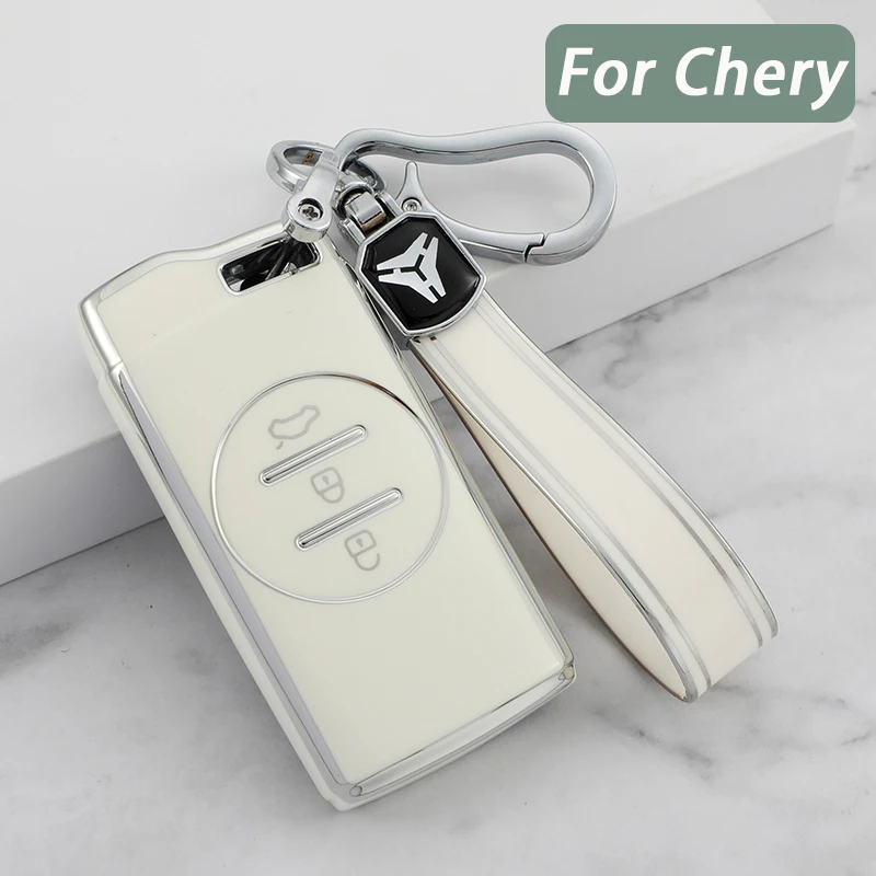 

ТПУ чехол для автомобильного ключа чехол для Chery Tiggo 8 Arrizo 5 Pro Gx 5x eQ7 Chery Tiggo 7 Pro 2020 аксессуары автостайлинг брелок