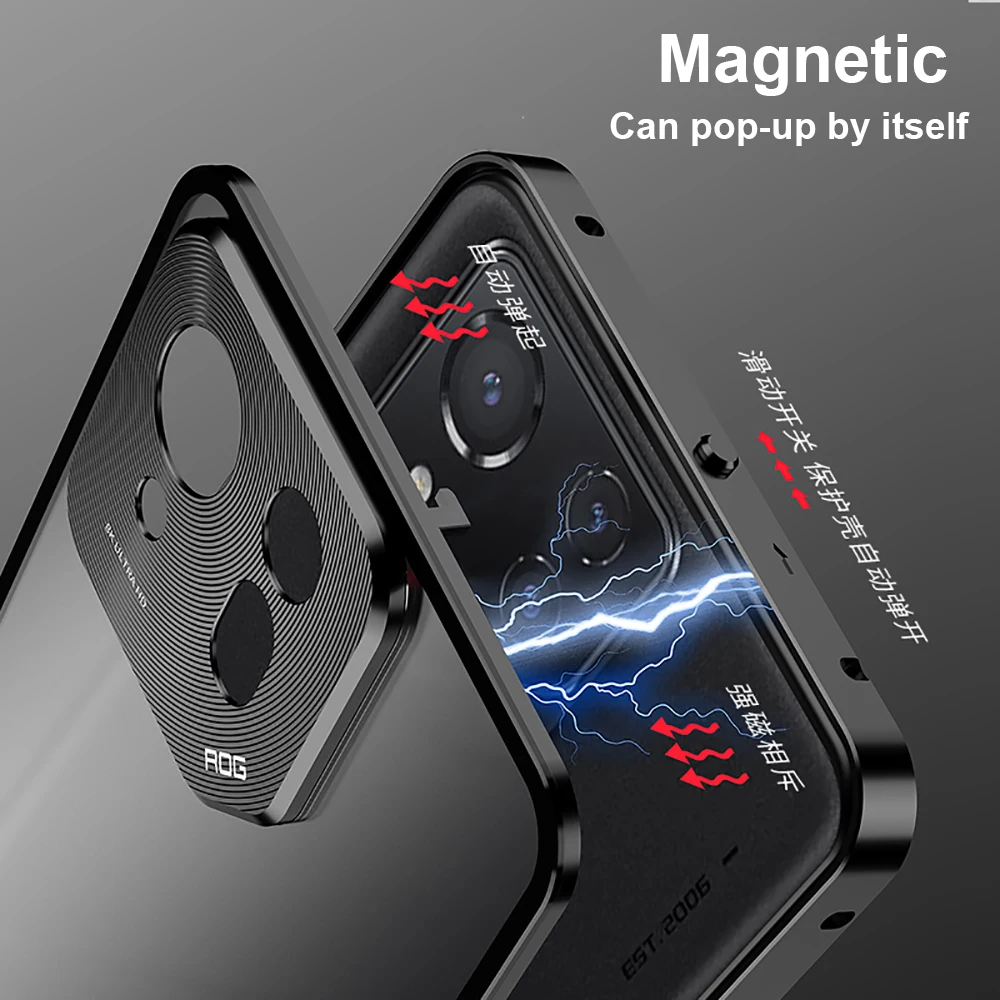 Роскошный Магнитный чехол из алюминиевого сплава для Asus ROG Phone 8 Pro противоударный