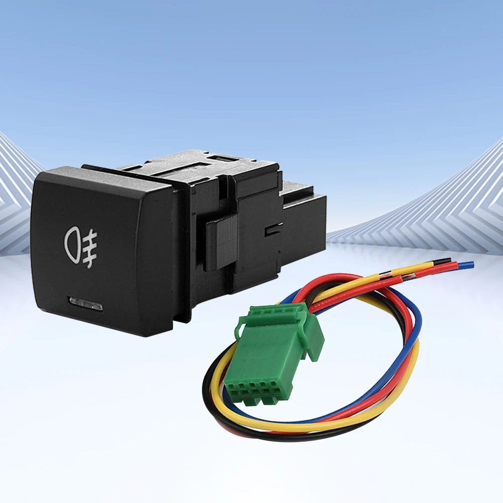 Автомобильный переключатель противотуманной фары с зеленой искусственной