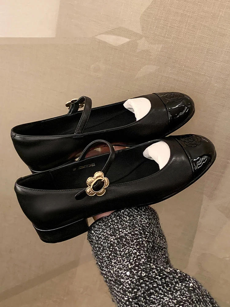 

Women Shoes Autumn Round Toe Casual Female Sneakers Low Heels Flats Oxfords Fall On Heels Winter New Dress Leather Rome Rubber B