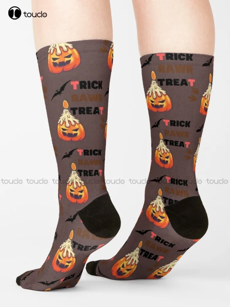 

Trick Rawr Treat Don’T You Know Its Halloween Socks Socks Street Skateboard Socks Streetwear 360° Digital Print Gd Hip Hop Art