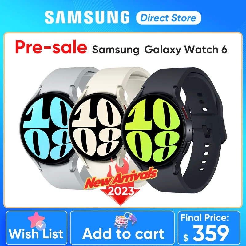 Смарт-часы Samsung Galaxy Watch 6, 40/44 мм, с измерением кровяного давления