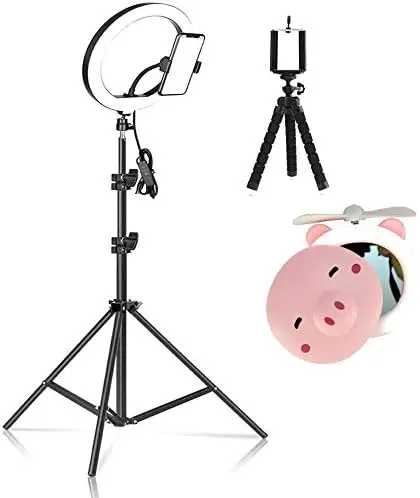 

NEW Iluminador 26cm Tripé 210cm + Tripé ível + Espelho CBRN14316