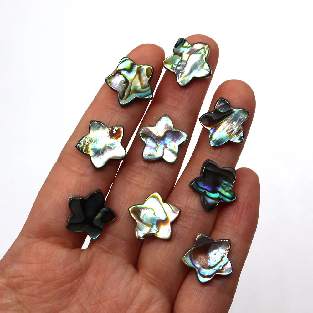 

10mm Star Natural Abalone Beads 5pcs Charm DIY Fashion Making Bracelet Necklace Earrings Women Gift Accessories Beads