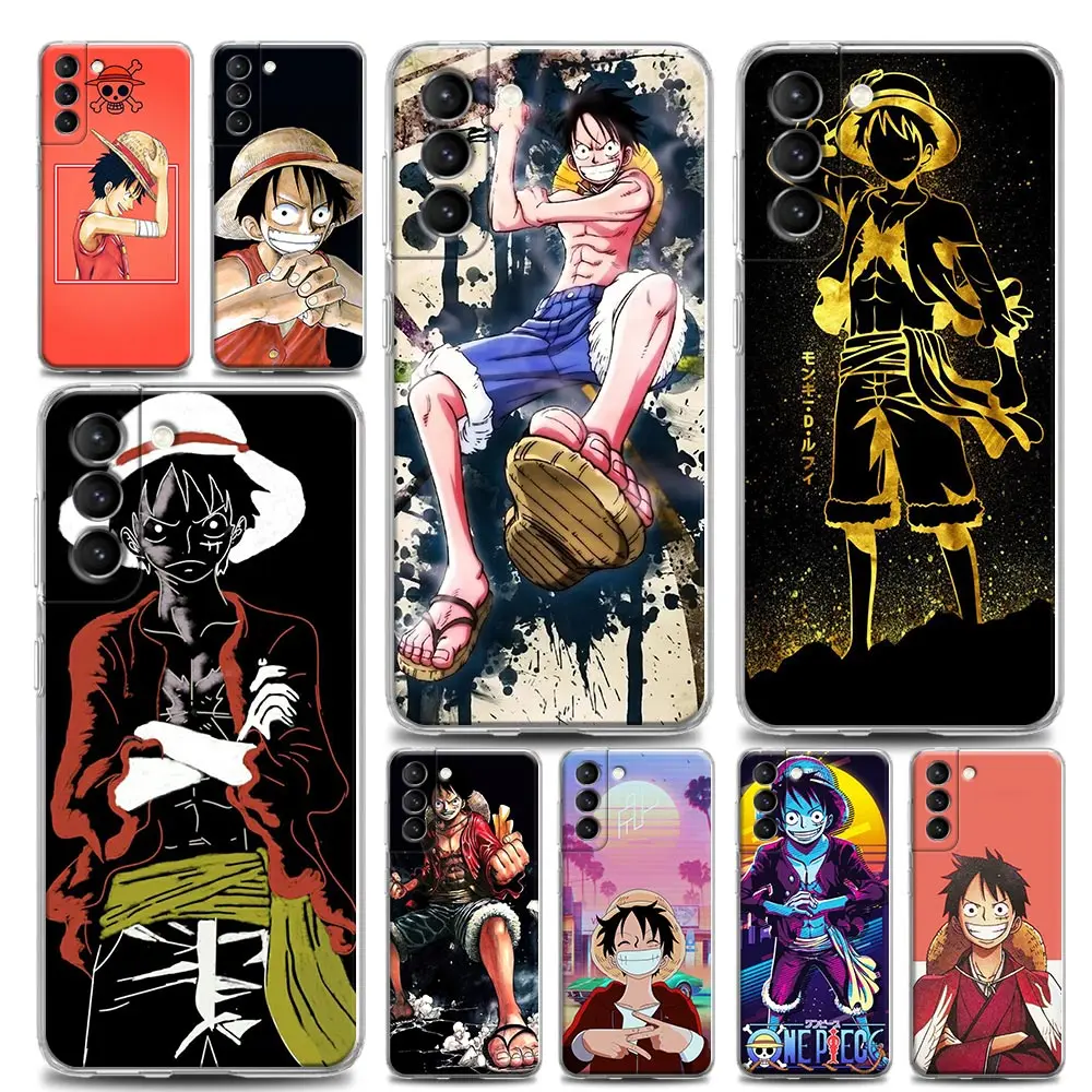 

Phone Case for Samsung S9 S10 4G S10e S20 S21 Plus Ultra FE 5G M51 M31 M21 TPU Case BANDAI Anime Luffy One Piece