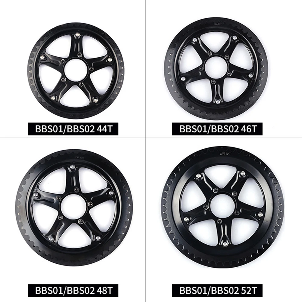 

High Quality Mid Motor Chain Wheel Chainring 44T 46T 48T 52T Electric Bicycle Conversions Chain Wheel for Bafang BBS01B BBS02B