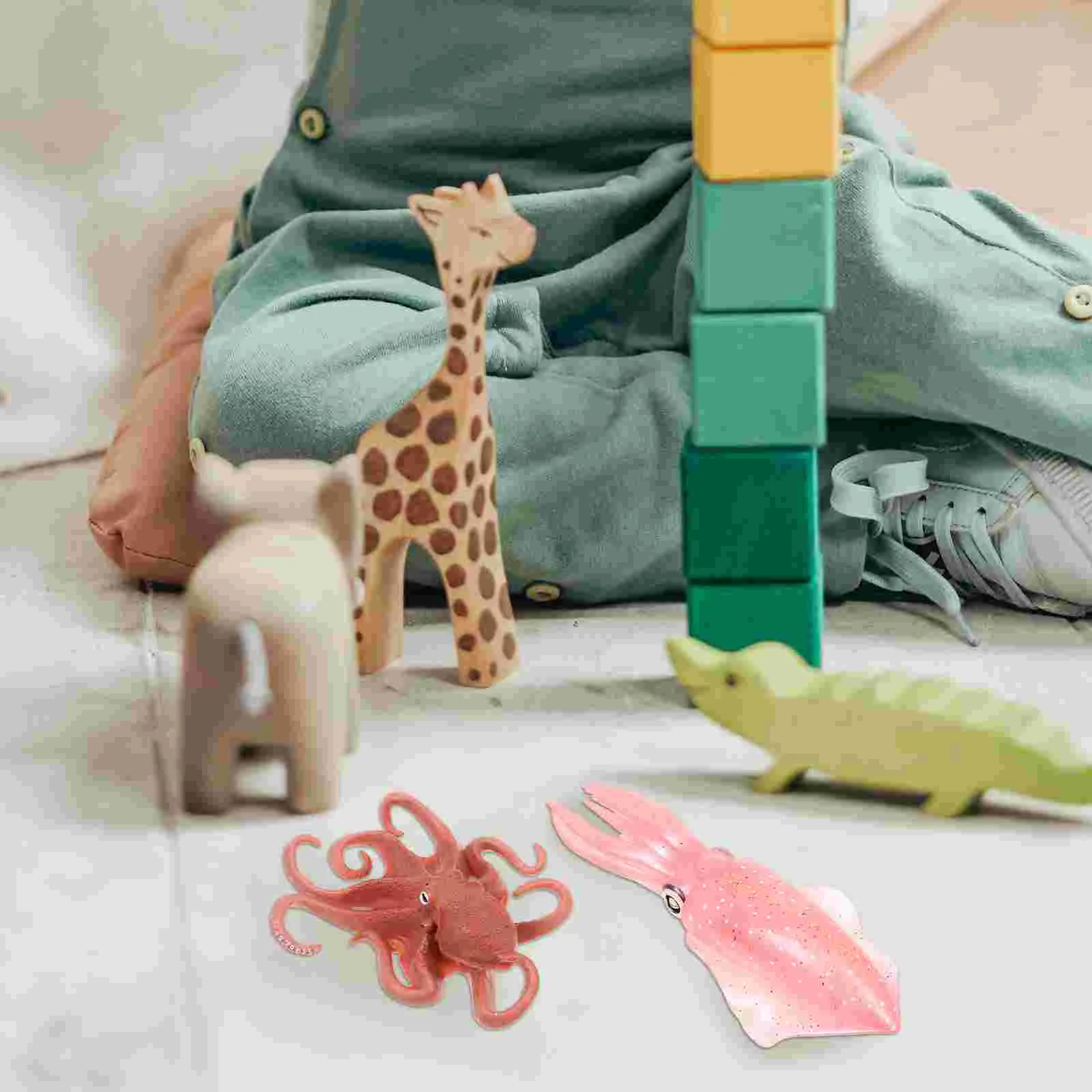 Rayan Kids Кальмар Модель Осьминога Детская фигурка Животное Океан Орнамент