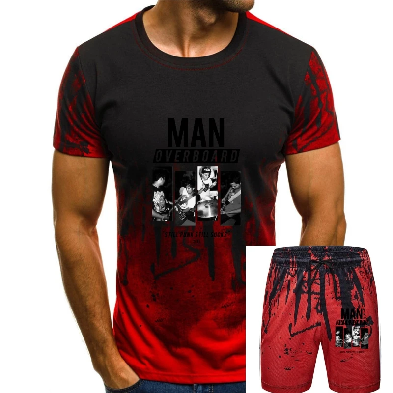 

MAN OVERBOARD STILL PUNK STILL SUCKS 2011 AMERICAN POP PUNK T-SHIRT S M L XL 2XLshort sleeve men Tee T shirt o-neck knitted