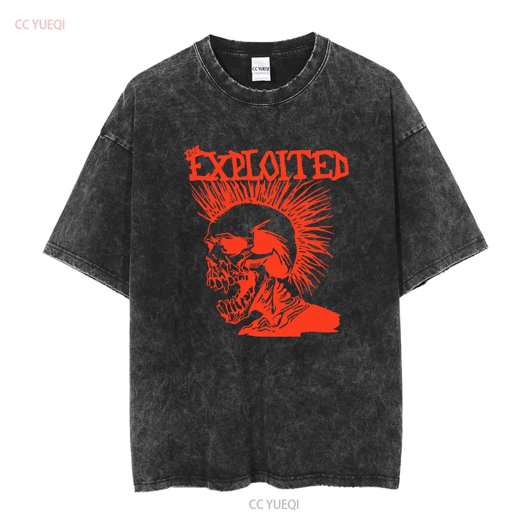 Фото Винтажная футболка The Exploited 90-х годов, выцветшая, размер M, в стиле панк-гранж, с длинными или короткими рукавами, винтажная, выстиранная, стильная, эластичная, дышащая. №2