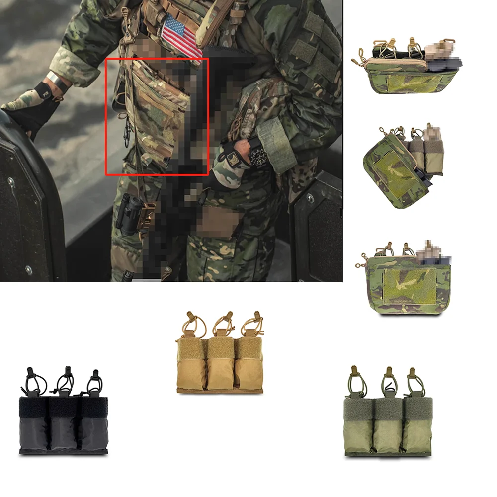 Новая уличная нагрудная сумка 556 тройная для журналов вставка-кенгуру M4 AR Mag