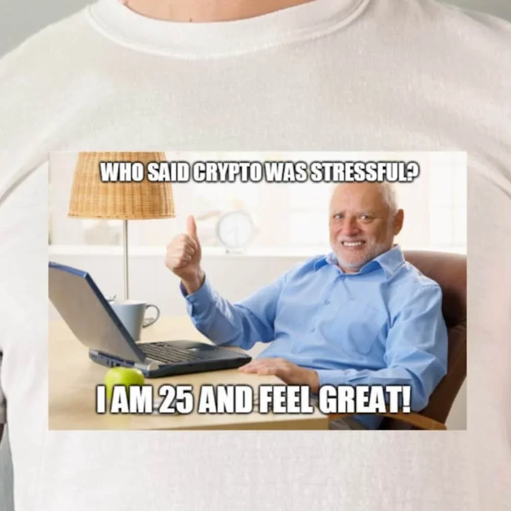 Crypto Crash Meme Футболка Btc Humor