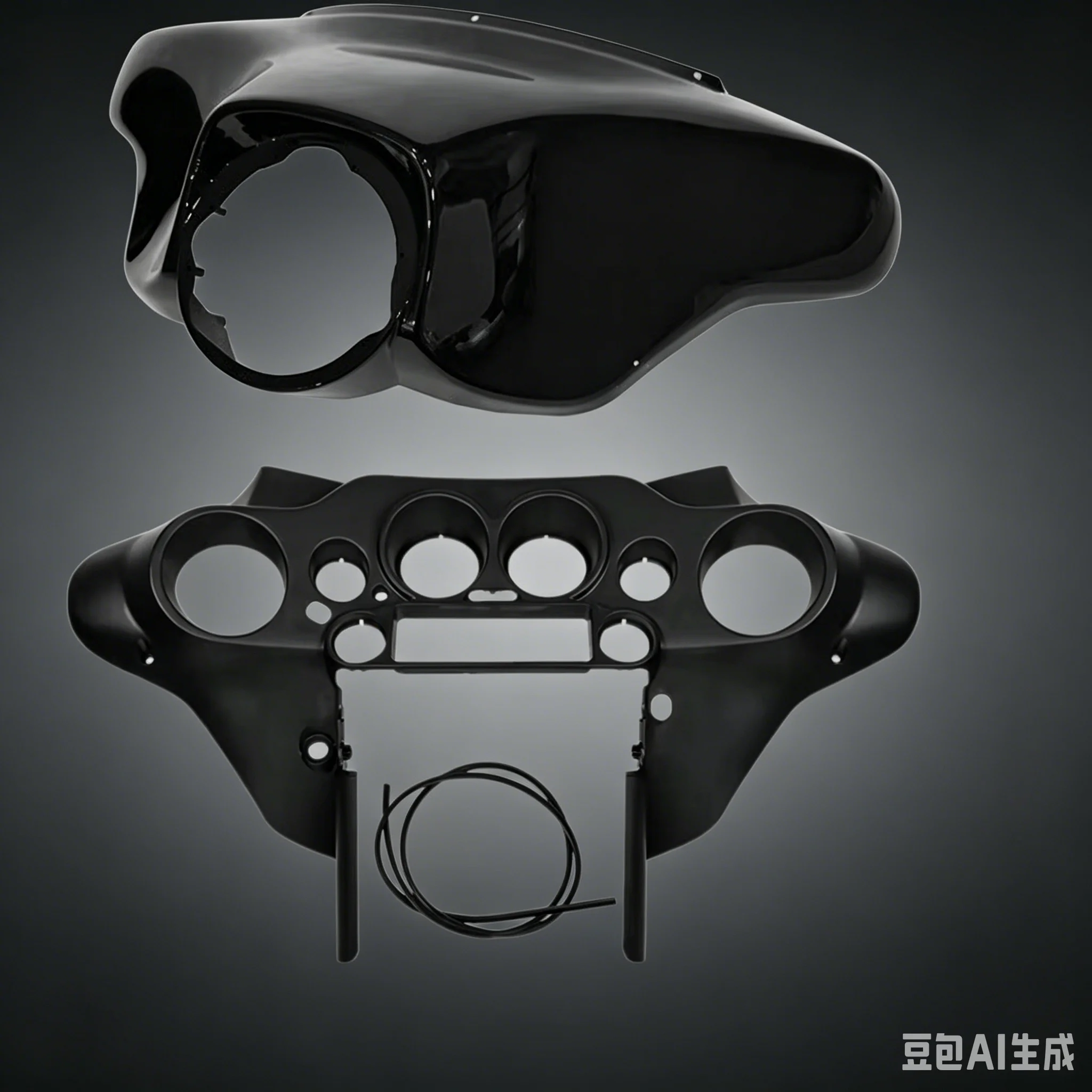 Фото Внутренние и внешние накладки на обтекатель Batwing с ABS-пластиком для мотоциклов Harley Touring Road King Electra Street Glide 1996-2013 годов выпуска №1