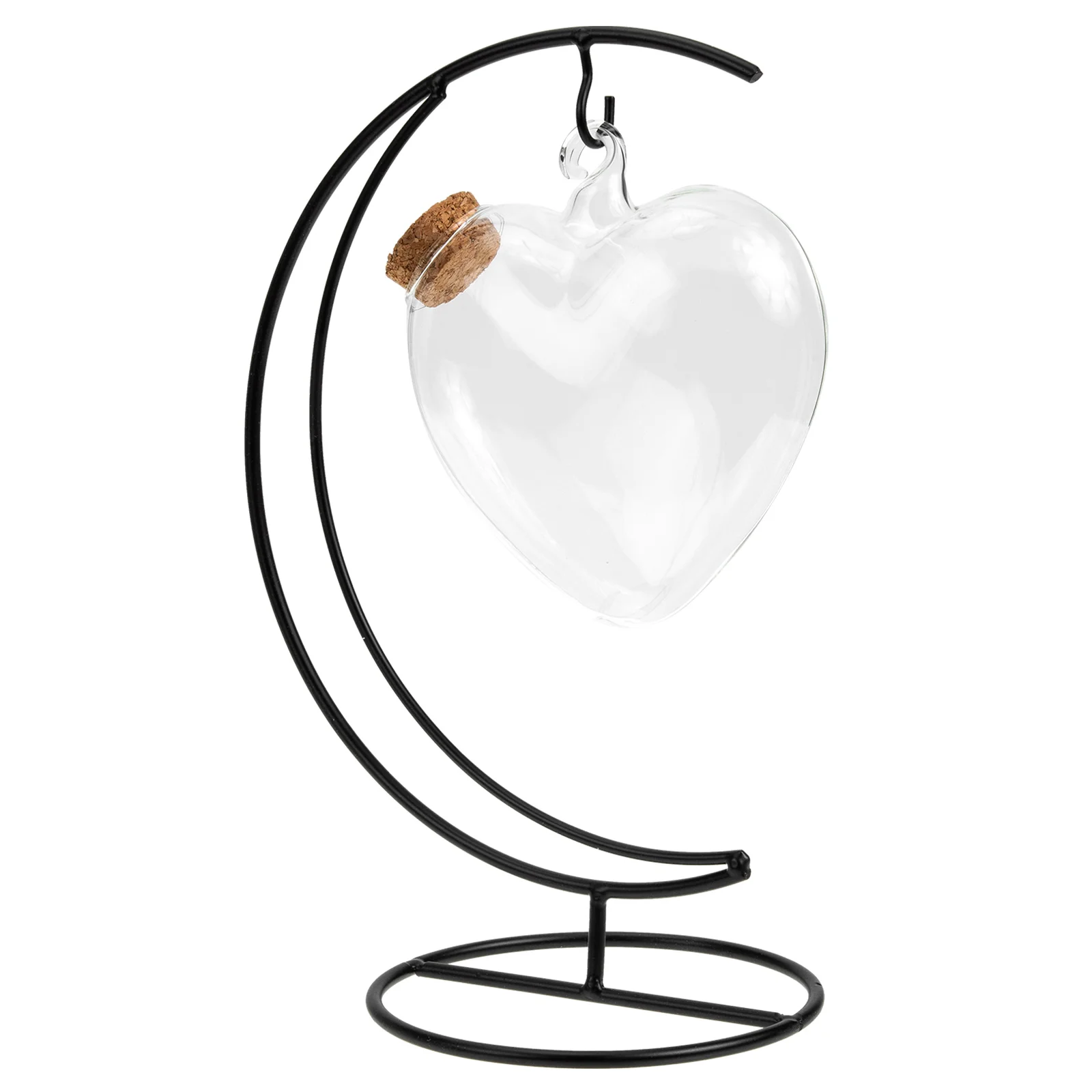 

Landscape Bottle Heart Shaped Container Desktop Adornment Glass Light String Containers Lids Plants Hanging Empty