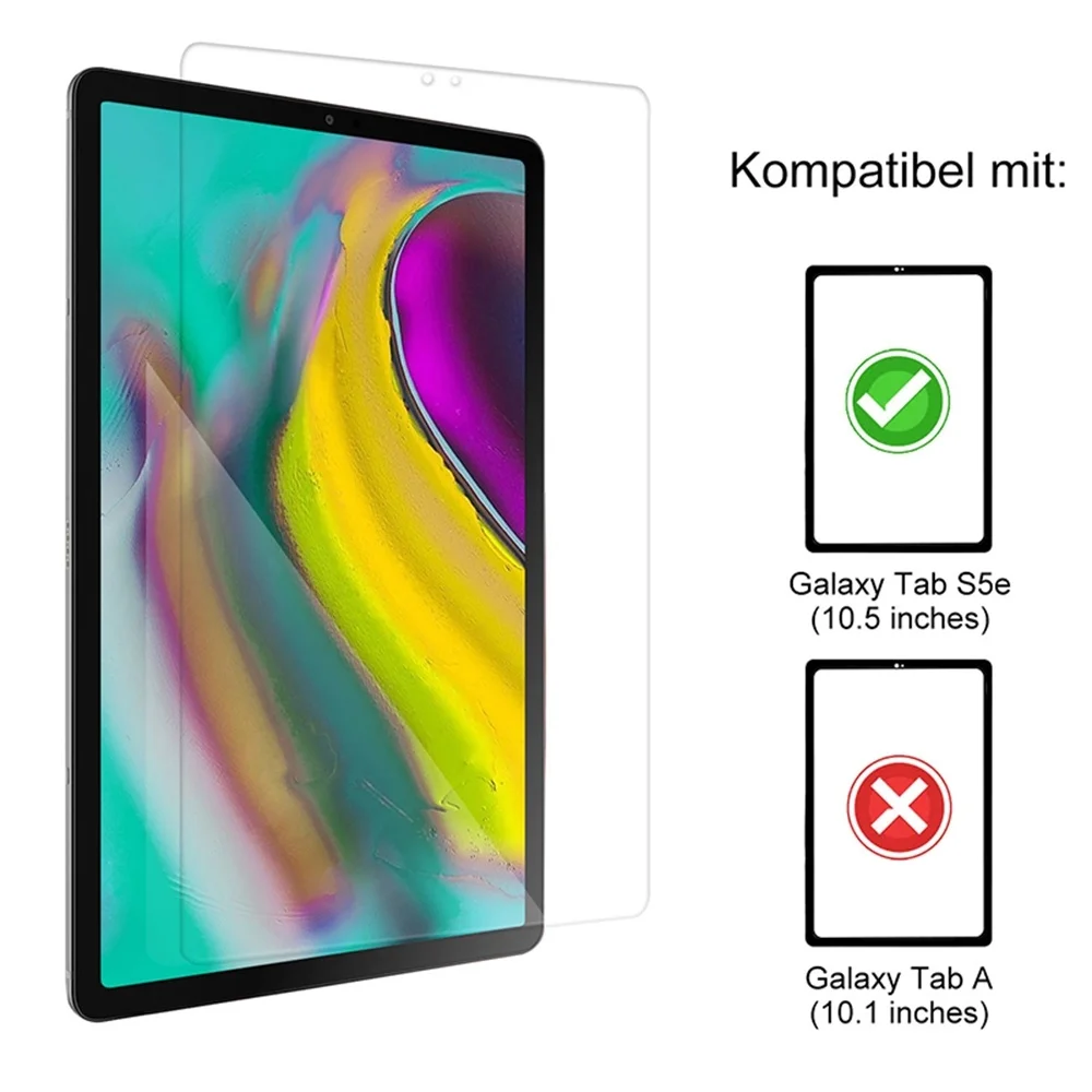 

2PCS Tempered Glass Protective Film For 2019 Samsung Galaxy Tab S5e 10.5 SM-720 SM-T725 Screen Protector Protection