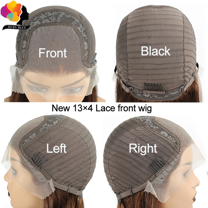 Chocolate Brown Body Wave Lace Front Human Hair Wigs Malaysia #4 Brown Colored Straight Human Hair Lace Part Wig Preplucked 180%