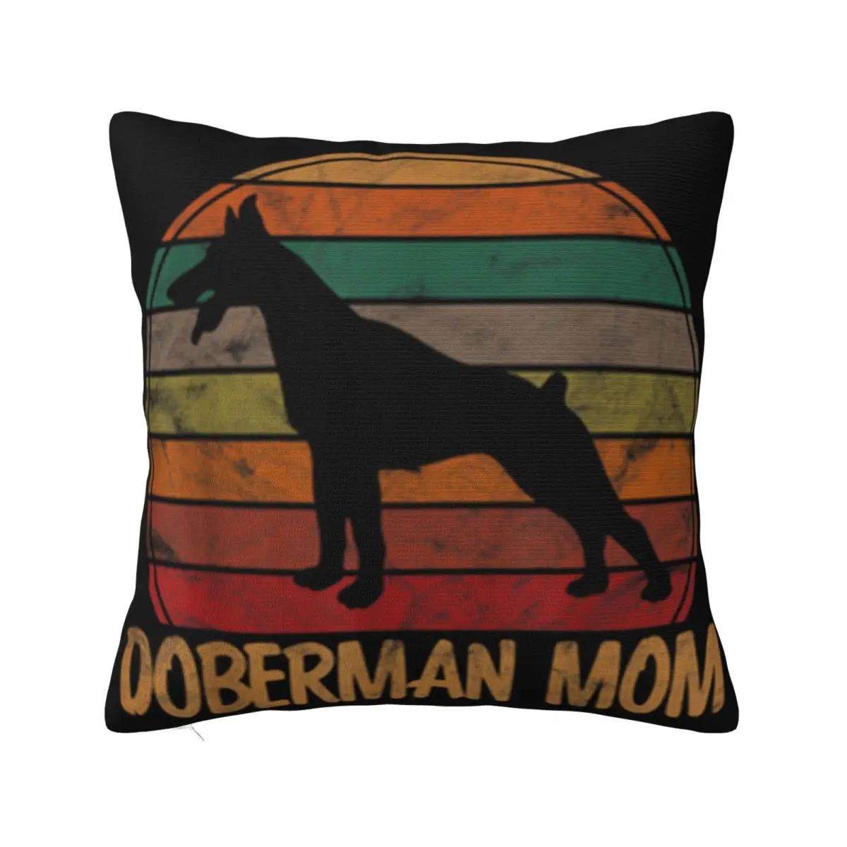 Официальный ретро доберман подарок для мамы собаки домашних животных прямая