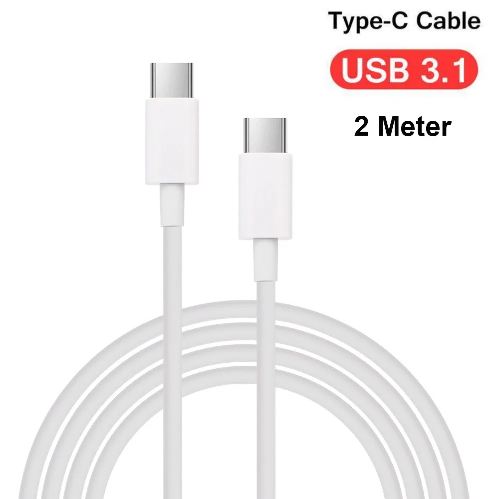 

Double Type-C Data Cable Sync Fast Charger Charging Cable Line Connector 2M for MacBook for Ipad Pro 11/12.9inch In Stock