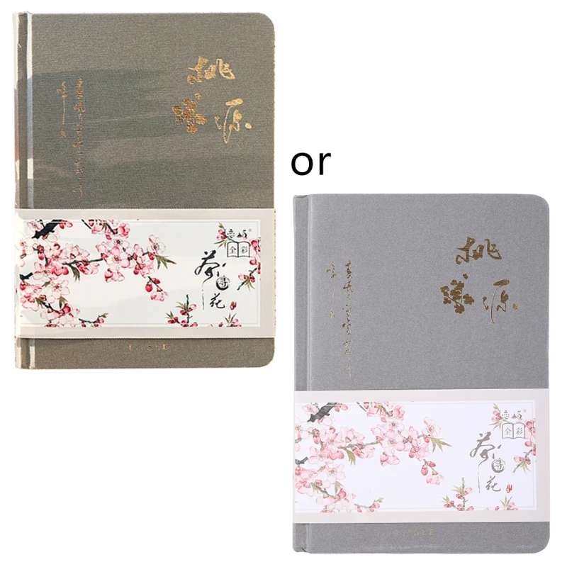 

B36C Retro Journal Notebook Hardcover A5 112 Sheets Thick Color Inside Page Handbook