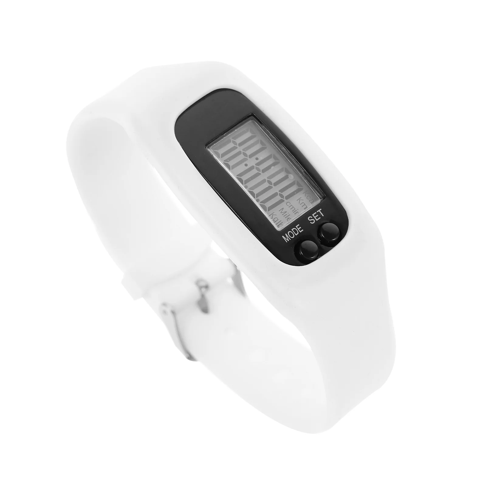 

Mikikit Electronic Watch Step Counting Electronic Pedometer Watch Bracelet Silicone Watch Wristbands Stylish Digital Watch Wrist