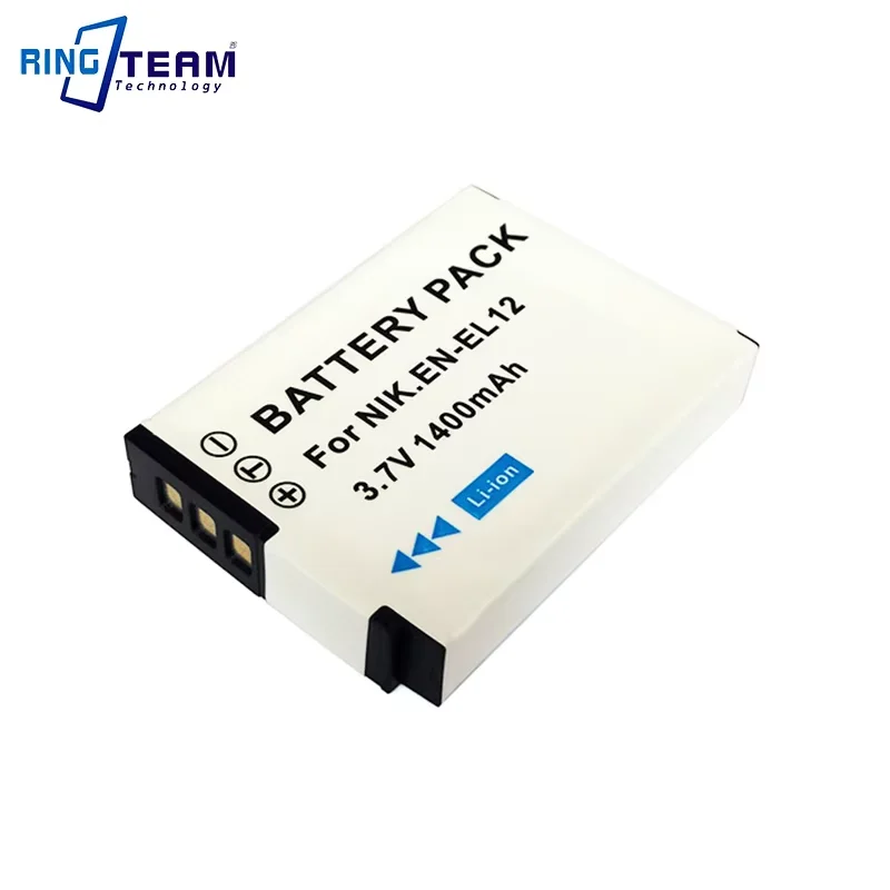 Аккумулятор EN-EL12 ENEL12 EN EL12 1400 мАч для камеры Nikon Coolpix A1000 B600 W300 A900 AW100 AW110 AW120 AW130 S9300 S9500