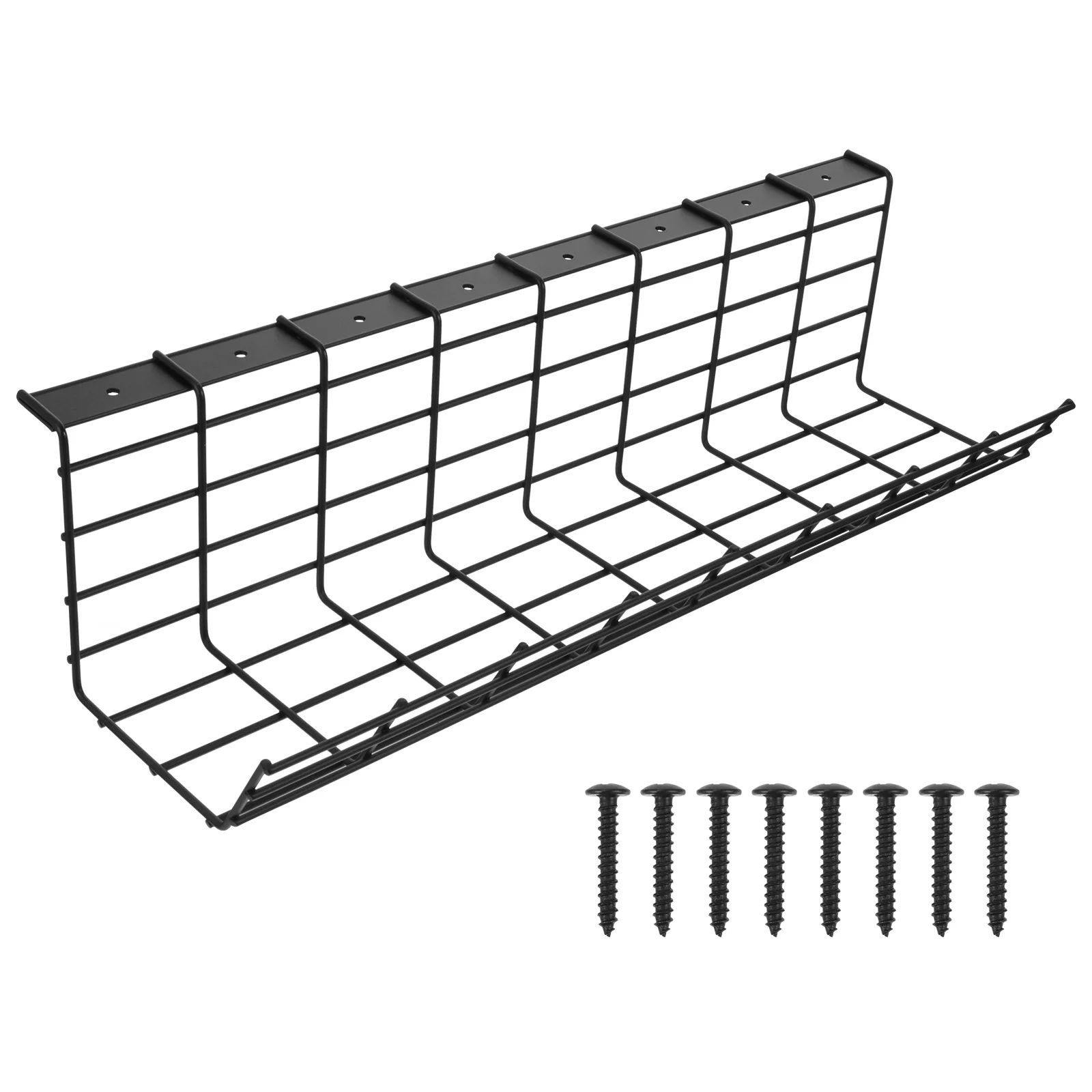 

Cable Wire Desk Tray Management Storage Rack Organizer Metal Basket Cord Supply Board Iron Container Shelf Holder Chic Kitchen
