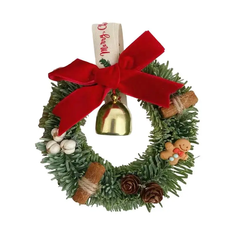 

Artificial Christmas Wreath Festive Bell Wreath For Christmas Atmosphere Wall Arts Supplies For Christmas Trees Doors Window