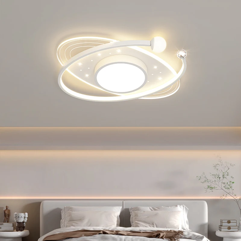 Современная потолочная лампа трехцветная для украшения дома ресторана плавное