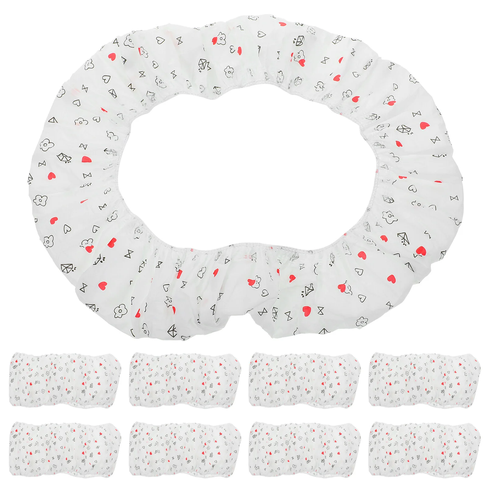 

12 Pcs Toilet Covers Disposable Seats Bathroom Mat Portable Pad Non-woven Fabric Outdoor Travel Pregnant Woman Hotel